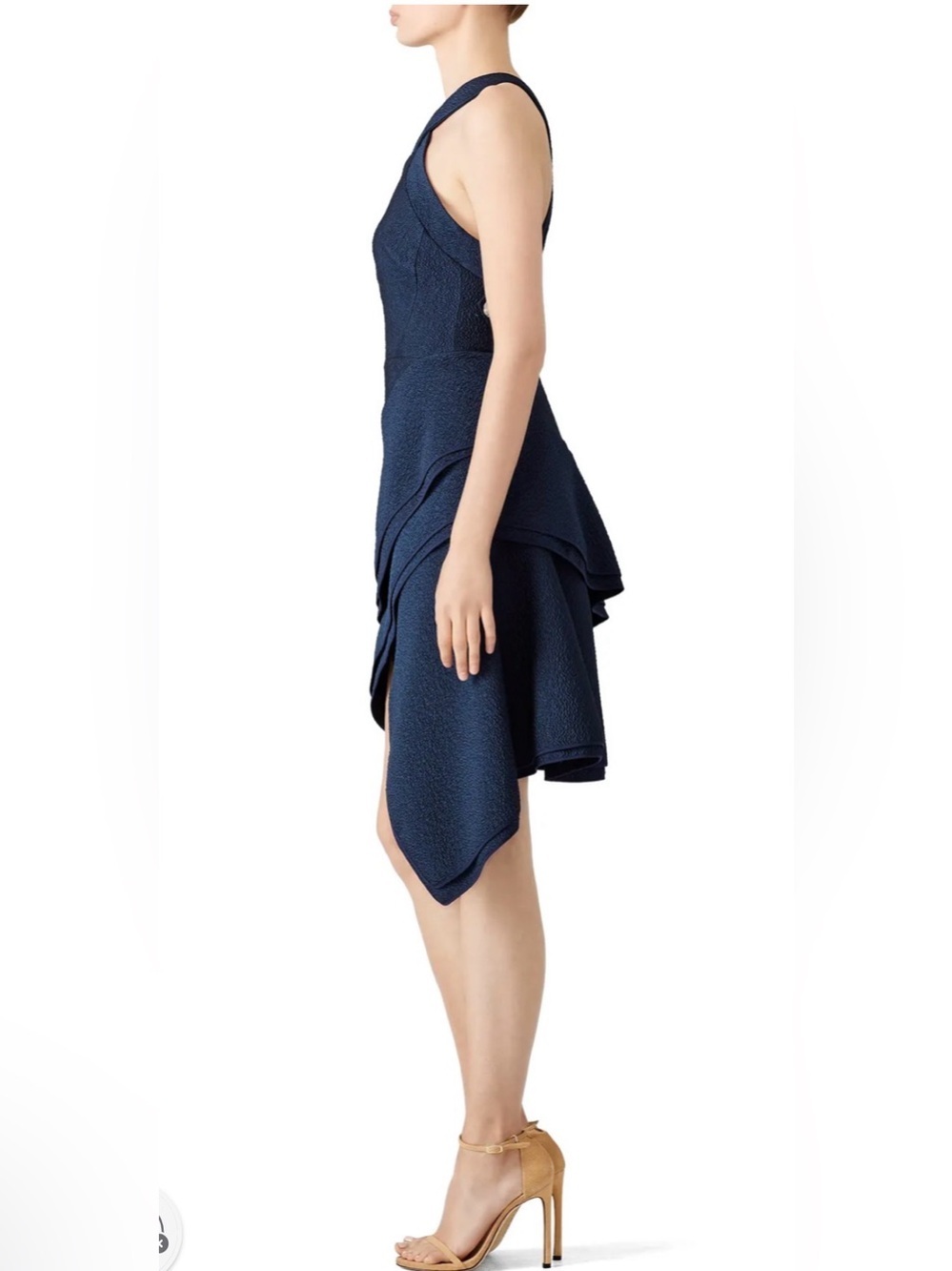 Antonio Berardi Navy Halter Asymmetrical Dress size 38 or US 2. - Picture 4 of 13